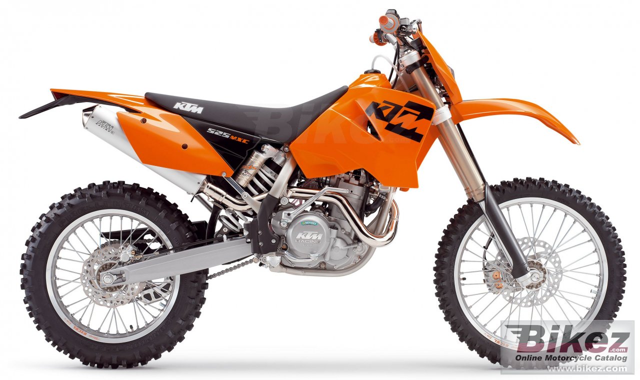 Big KTM 525 mxc desert racing picture and wallpaper from Bikez.com
